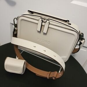 EC PEDRO IVORY WHITE CROSSBODY BAG, SLEEK, STYLISH, MODERN